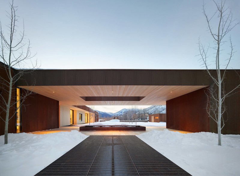 Минималистичный дом в Вайоминге