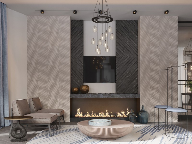 Просторные апартаменты, оформленные в пастельных тонах