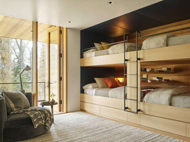 Современный дом, расположенный в Джексоне, штат Вайоминг