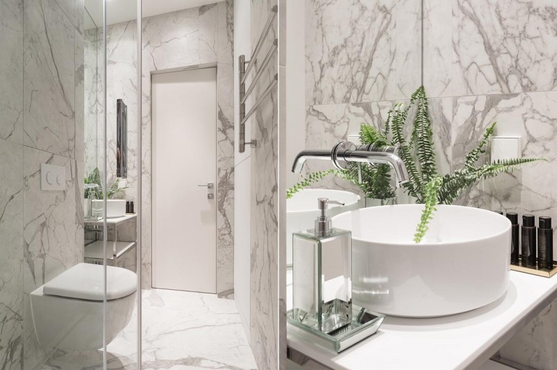 Светлый интерьер с сине-зелеными акцентами Светлый интерьер с сине-зелеными акцентами