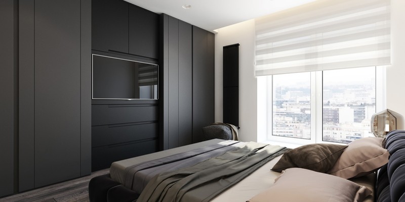 Черно-белый интерьер