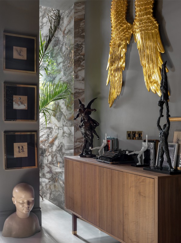 Экстравагантное оформление загородного дома