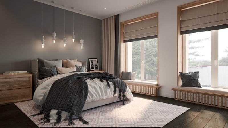 Элегантный интерьер загородного дома