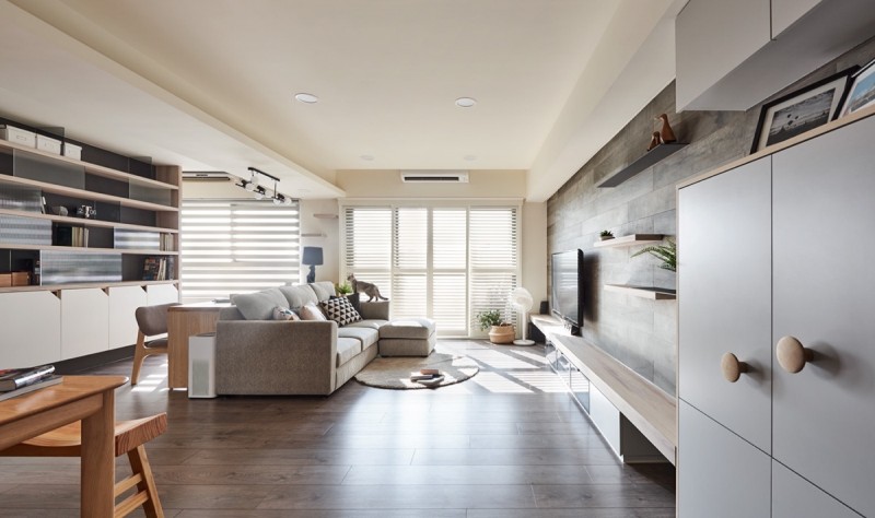 Интерьер квартиры в Тайбэе, Тайвань Интерьер квартиры в Тайбэе, Тайвань