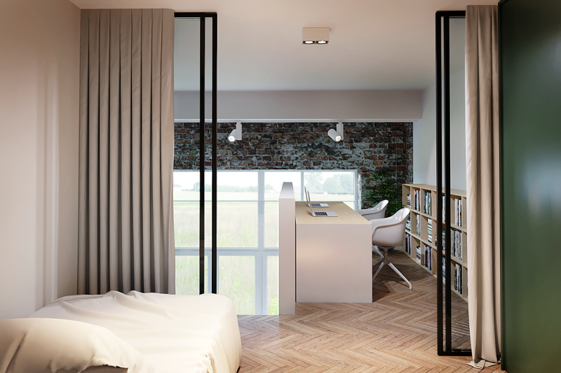 Минималистичный интерьер двухуровневой квартиры Минималистичный интерьер двухуровневой квартиры