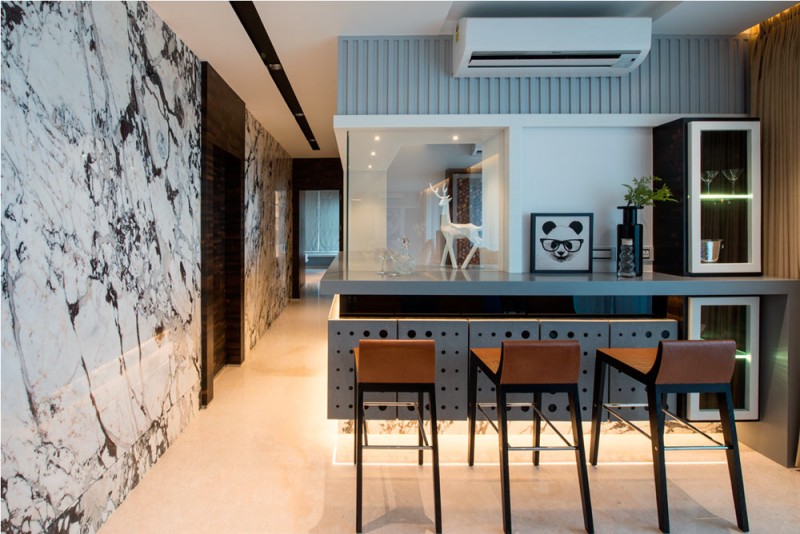 Апартаменты, состоящие из двух объединённых квартир в Мумбаи, Индия