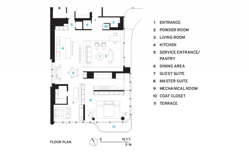 Интерьер апартаментов в Челси, Манхэттен