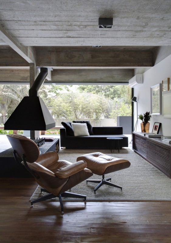 Интерьер с элементами индустриального стиля Интерьер с элементами индустриального стиля