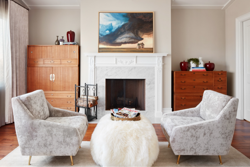 Современная классика в интерьере дома в Равенсвуде, Чикаго