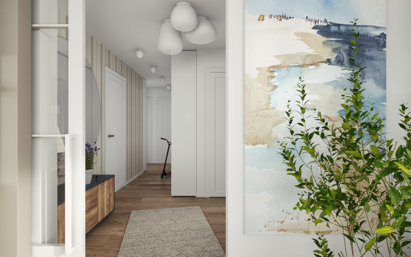 Элегантная резиденция, оформленная в светлой палитре