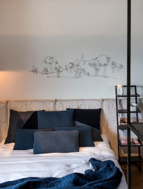 Интерьер квартиры в Сан-Паулу в индустриальном стиле