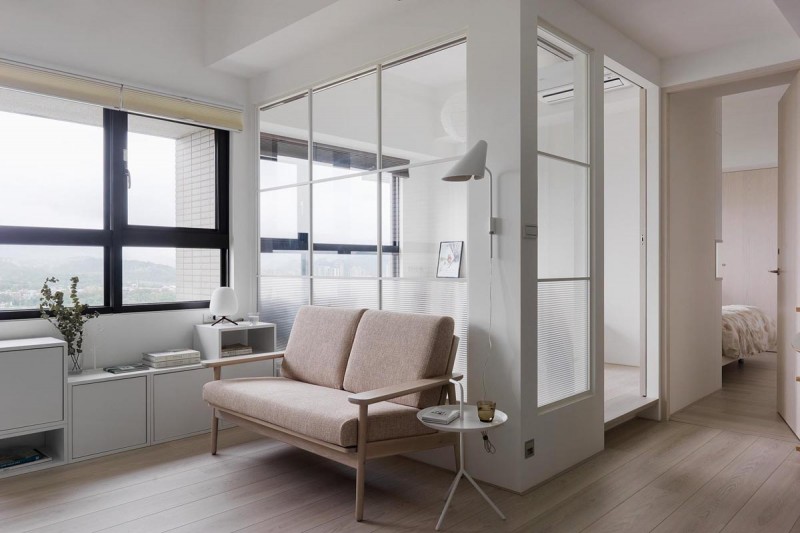 Интерьер светлой квартиры в Тайбэе