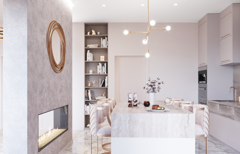 Роскошный интерьер небольшой квартиры