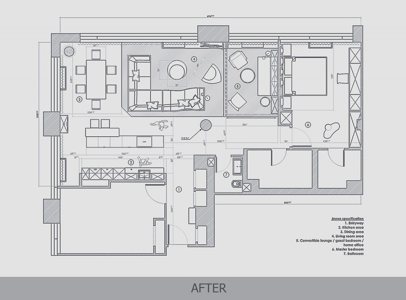 Высококлассные современные апартаменты в Нью-Джерси с видом на реку Гудзон