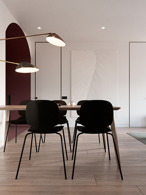 Богатый и благородный цвет "марсала" в современном интерьере