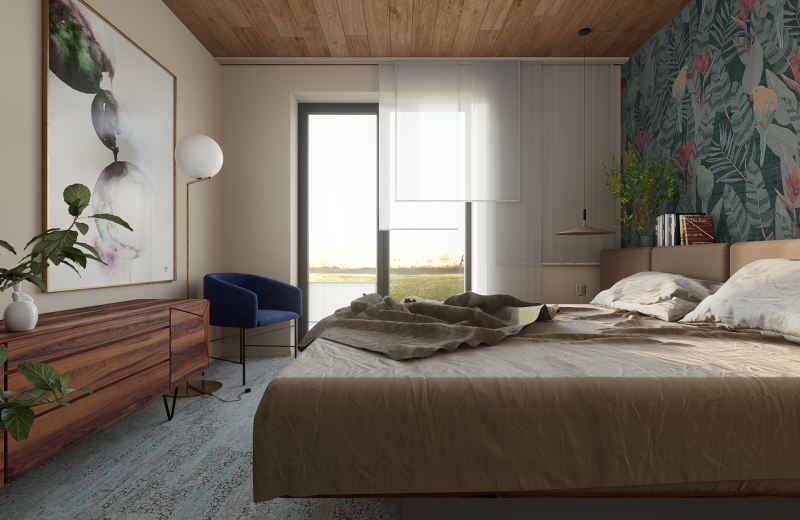 Дизайн-проект уютной спальни