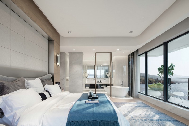 Футуристический интерьер резиденции в Китае Футуристический интерьер резиденции в Китае