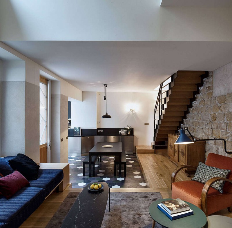 Парижская квартира с небольшим внутренним двориком