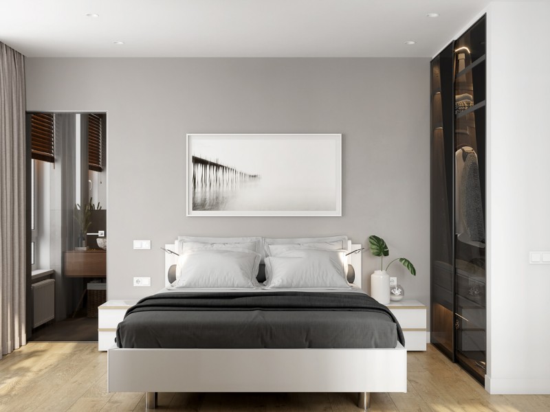 Апартаменты, оформленные в светлых тонах