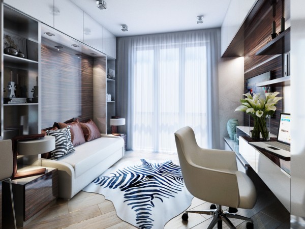 Атмосфера роскоши в крошечной квартире