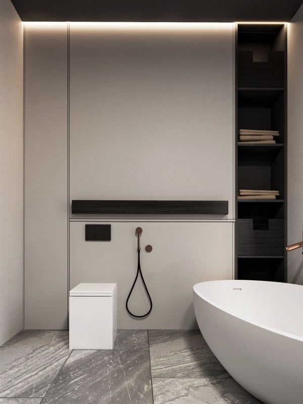 Контрастный дизайн интерьера