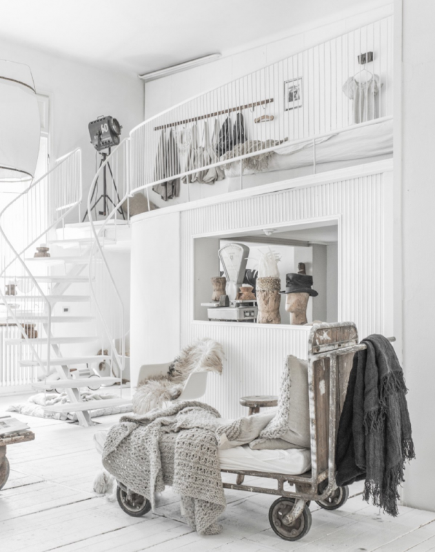 Промышленный дизайн интерьера миланской квартиры