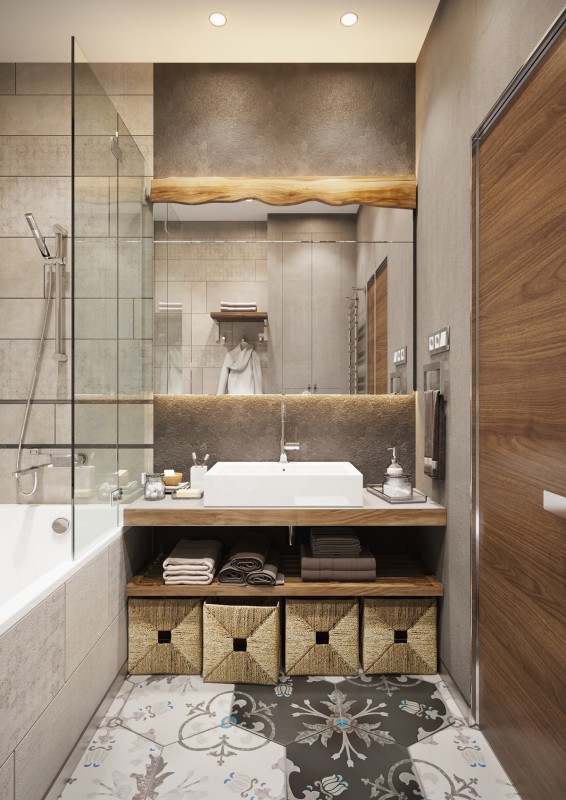 Синие акценты в интерьере