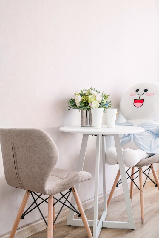 Студия в Чжанчжоу, Китай, оформленная в нежных тонах