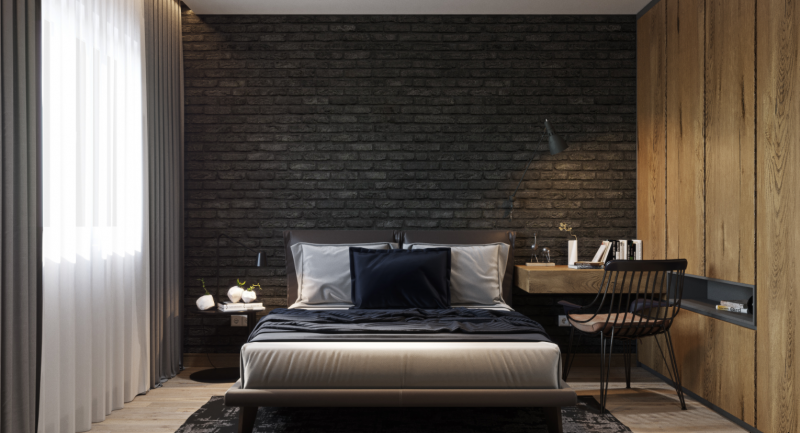 Интерьер в коричневых тонах