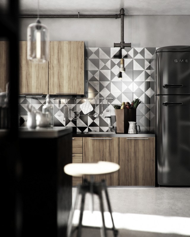 Квартира в индустриальном стиле