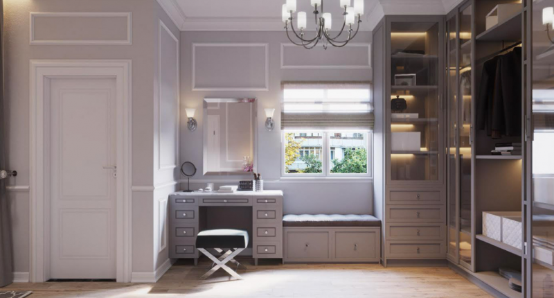 Проект апартаментов в неоклассическом стиле