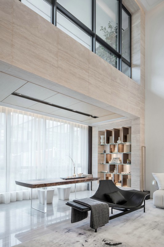 Футуристический интерьер резиденции в Китае Футуристический интерьер резиденции в Китае