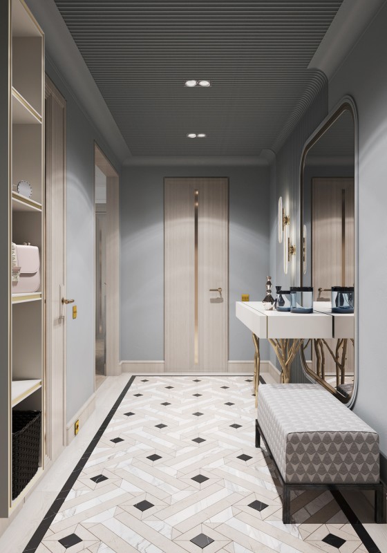 Квартира, оформленная в приглушенных тонах