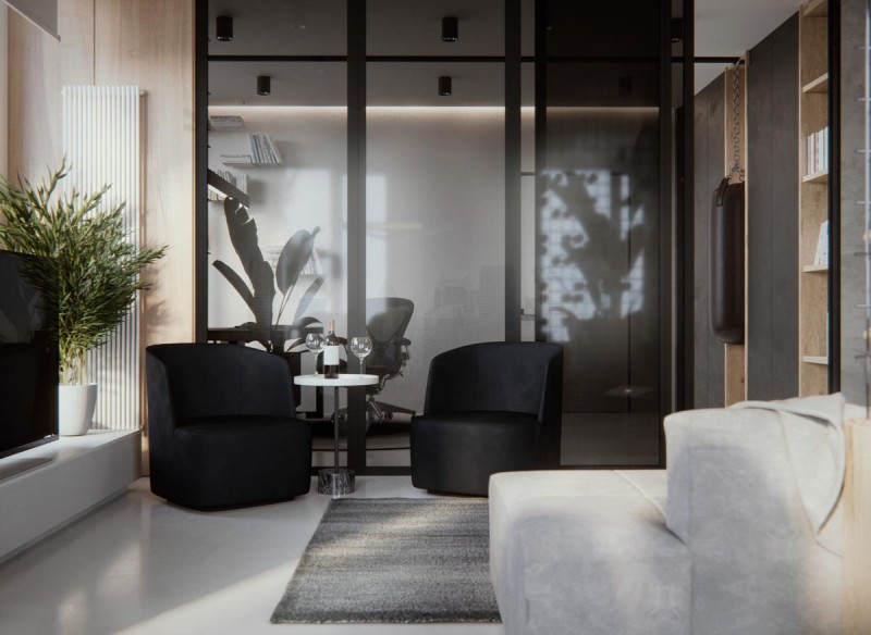 Проект квартиры для молодой пары в Киеве