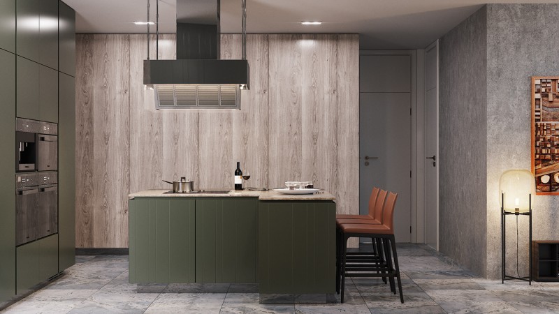 Проект квартиры, оформленной в приглушенных тонах Проект квартиры, оформленной в приглушенных тонах