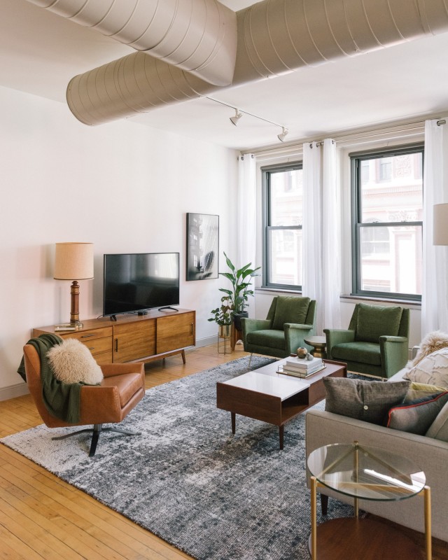 Просторная лофт-студия в Провиденсе, Род-Айленд