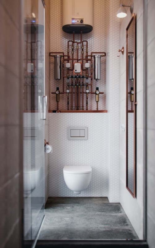 Студия в индустриальном стиле Студия в индустриальном стиле