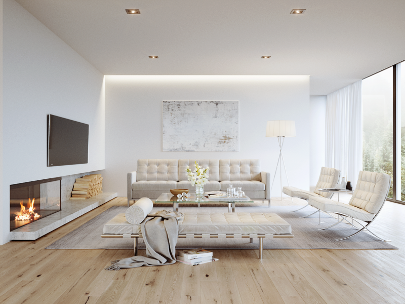 Белоснежный интерьер загородного дома Белоснежный интерьер загородного дома