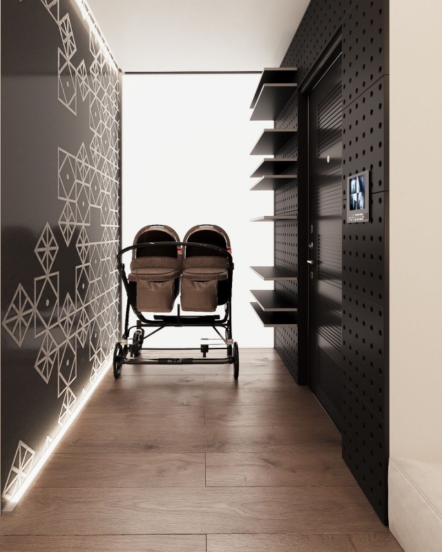 Чистые линии, простая мебель и зелень в интерьере комфортных апартаментов