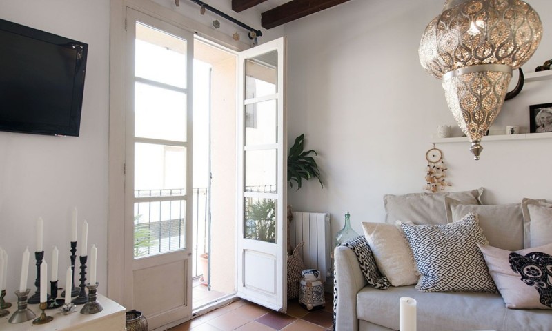 Двухкомнатная квартира с множеством очаровательных старинных деталей в городе Пальма-де-Мальорка