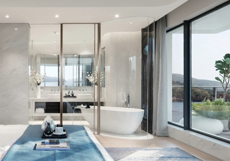 Футуристический интерьер резиденции в Китае Футуристический интерьер резиденции в Китае