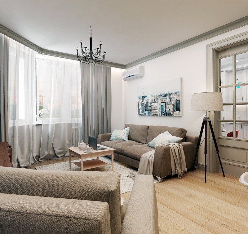 Интерьер квартиры для молодой девушки