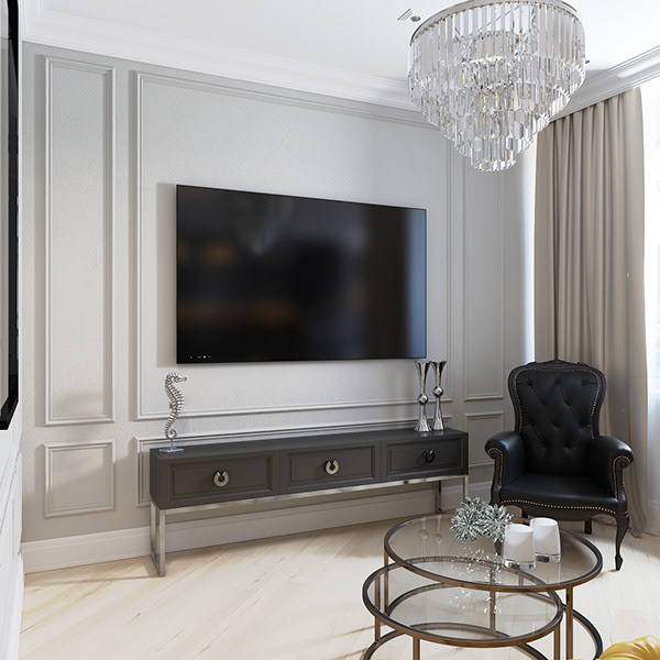 Интерьер квартиры в неоклассическом стиле