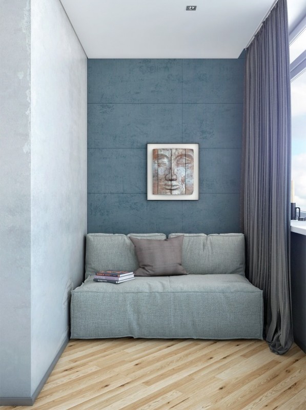 Акцент на деревянные панели в интерьере уютной квартиры