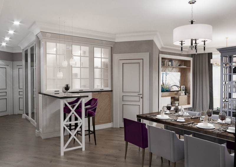 Дизайн-проект квартиры в неоклассическом стиле Дизайн-проект квартиры в неоклассическом стиле