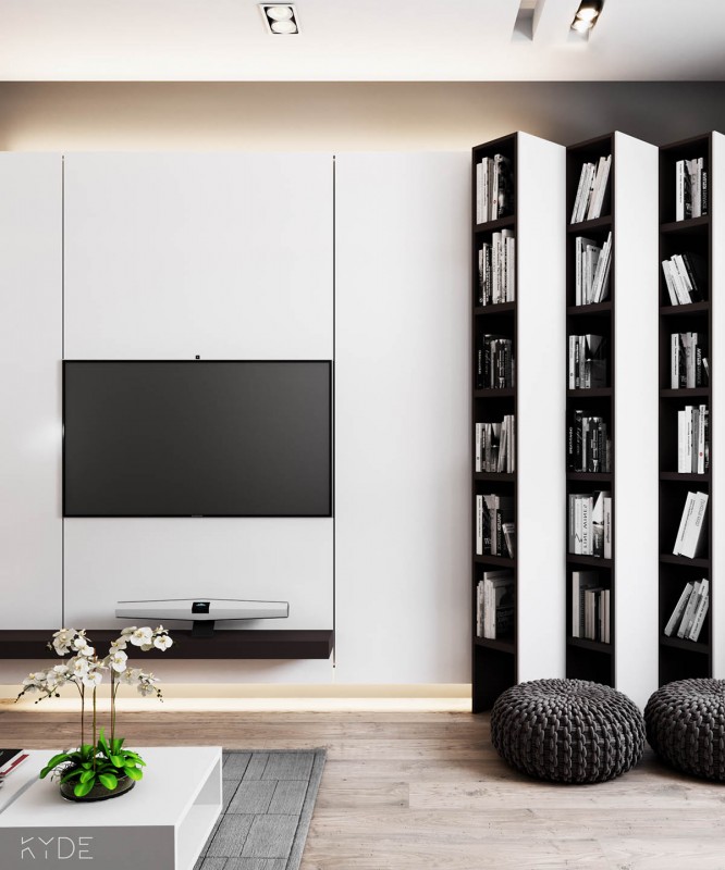 Интерьер квартиры с элементами скандинавского стиля