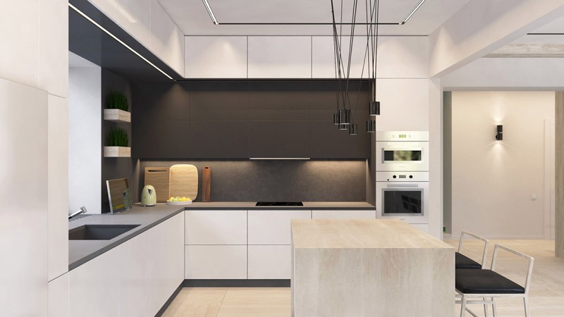 Интерьер с желто-зелеными акцентами