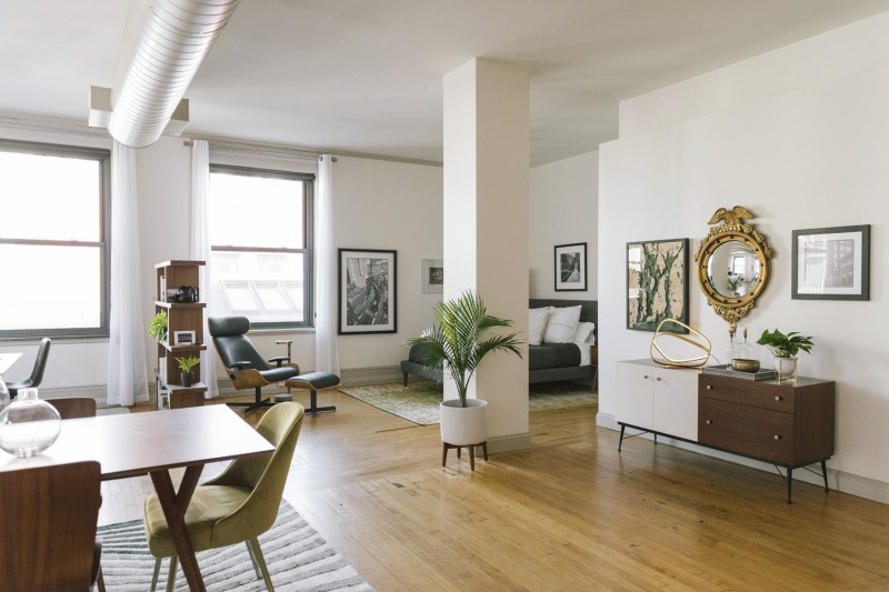 Просторная лофт-студия в Провиденсе, Род-Айленд