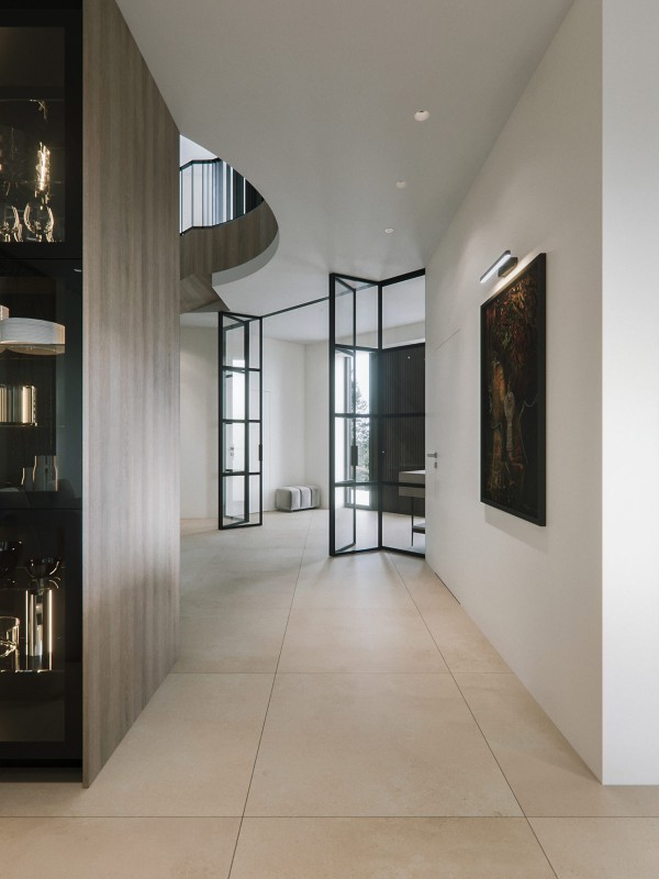 Современный загородный дом с бассейном и спа Современный загородный дом с бассейном и спа