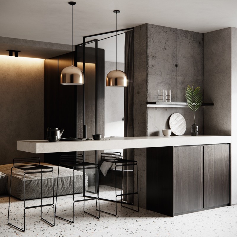 Апартаменты в индустриальном стиле